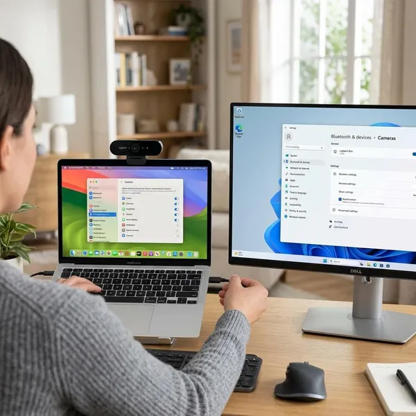 How to set up an external webcam