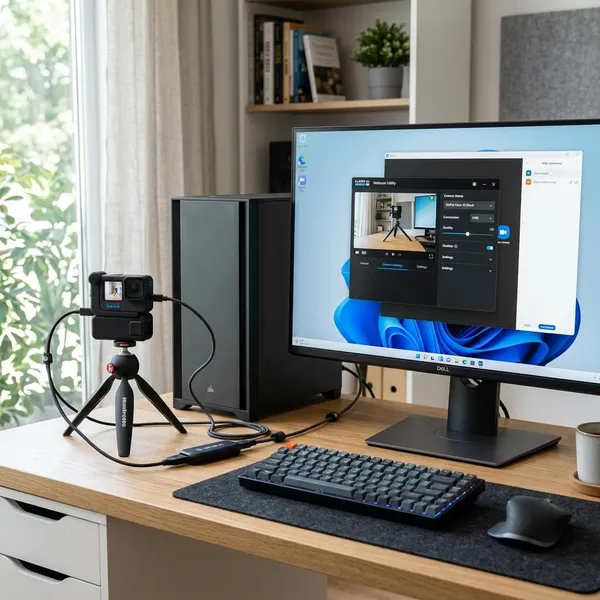 how to connect a gopro to windows as a webcam