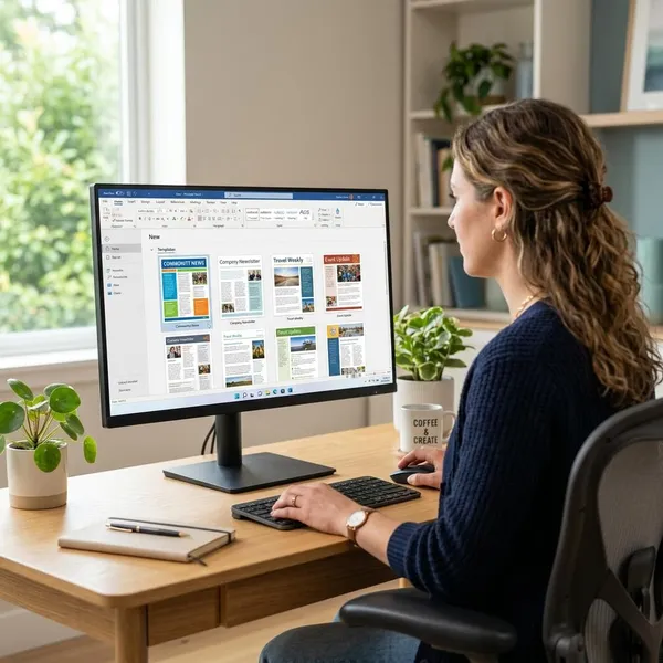 how to make a newsletter in word
