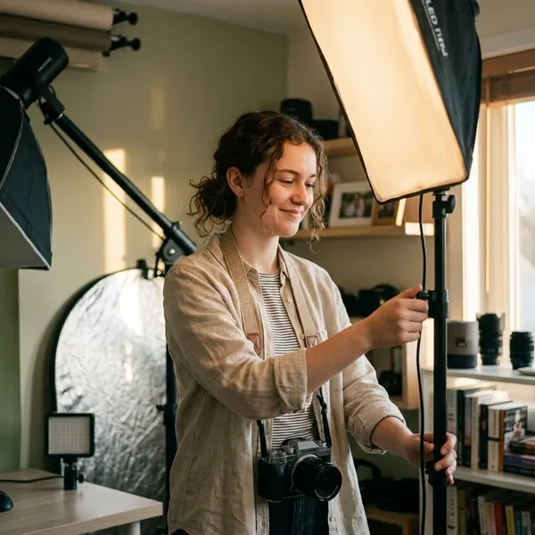 How to set up simple photography lighting