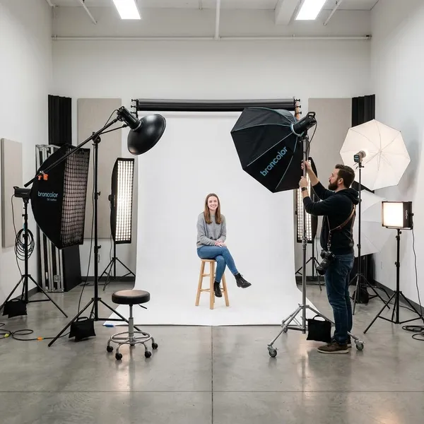 studio photoshoot lighting